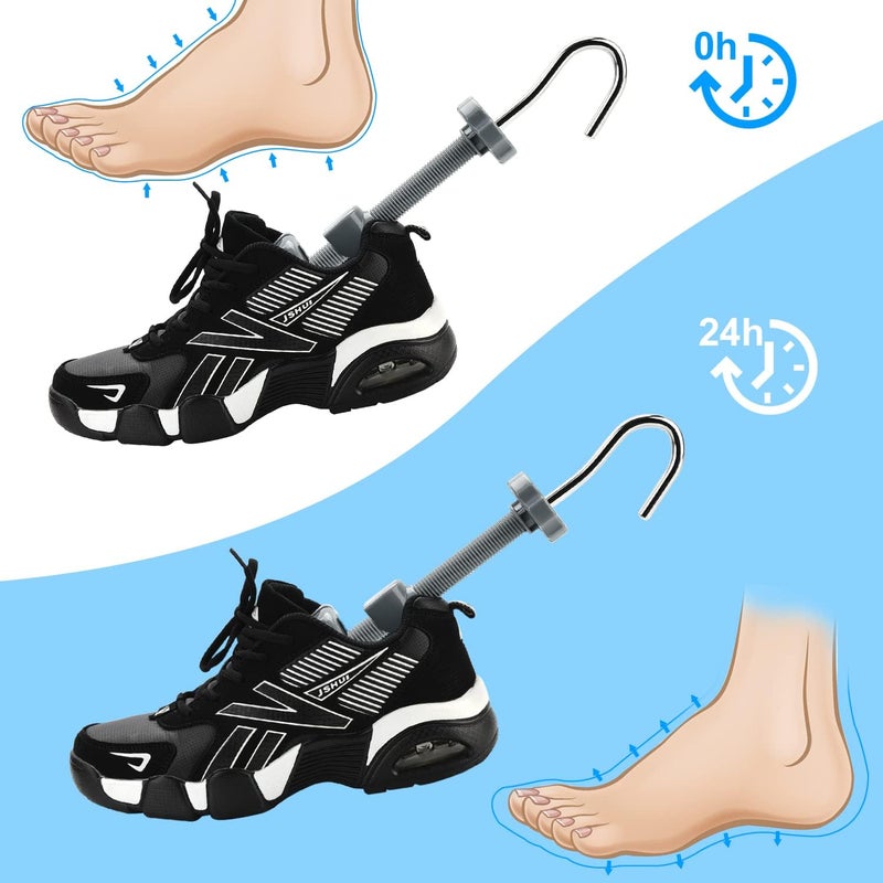 eachway Shoe Stretcher, Shoe Trees Adjustable Length & Width for Men (M for M's Us6.5-10; Wm's Us10-13.5) Grey - Image 5